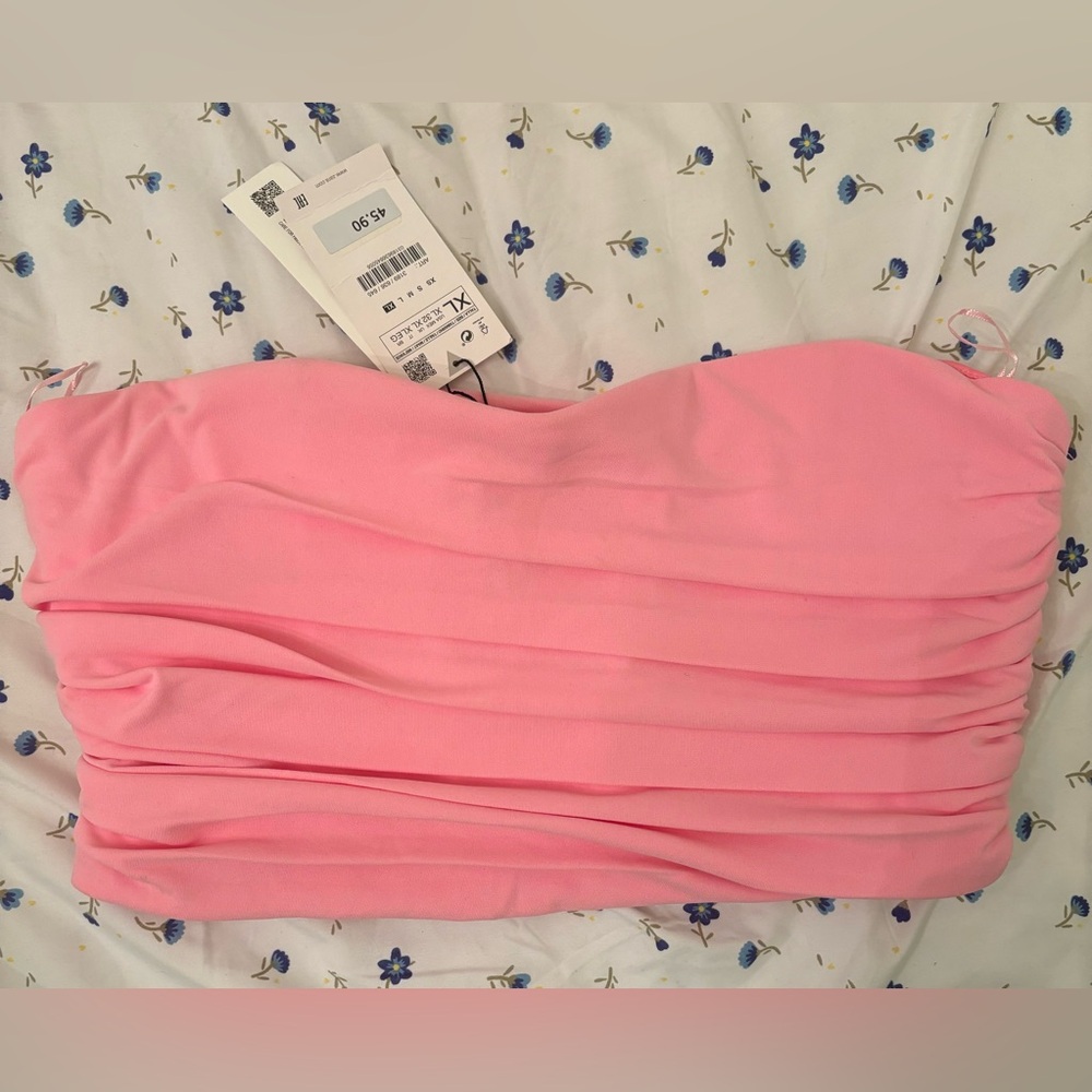 ZARA pink crop top
